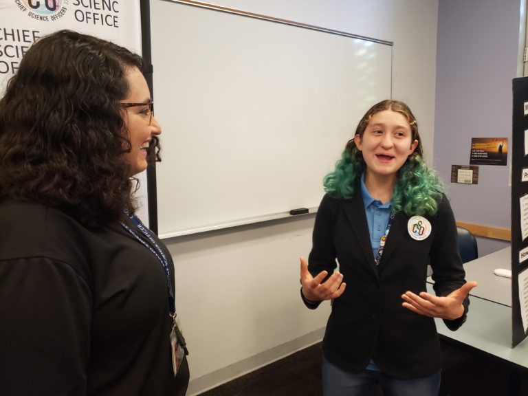 At 14, Mesa girl already steeped in science
