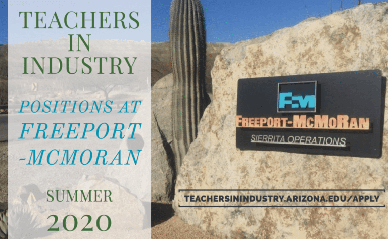 Teachers in Industry – Freeport McMoran