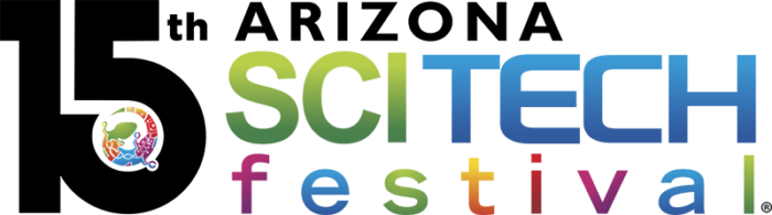 SciTech Festival logo 15t h anniversary